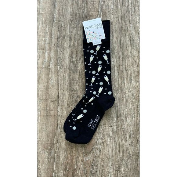 Calvin Klein Alfani Mens Assorted Print Dress Socks Black Blue Beige - Picture 4 of 4